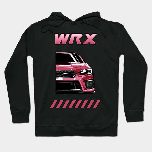 WRX sti illustration vector art Hoodie by ASAKDESIGNS